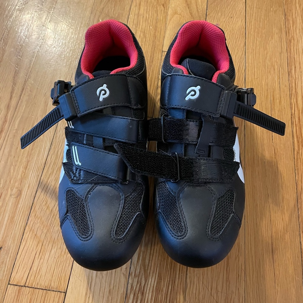 Peloton Black and Pink Athletic Shoes